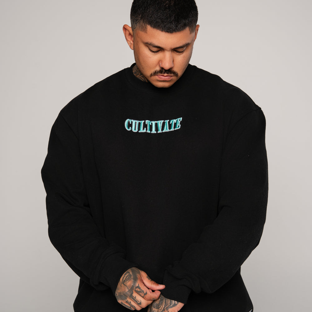 Cultivate - Black On Tiffany Blue
