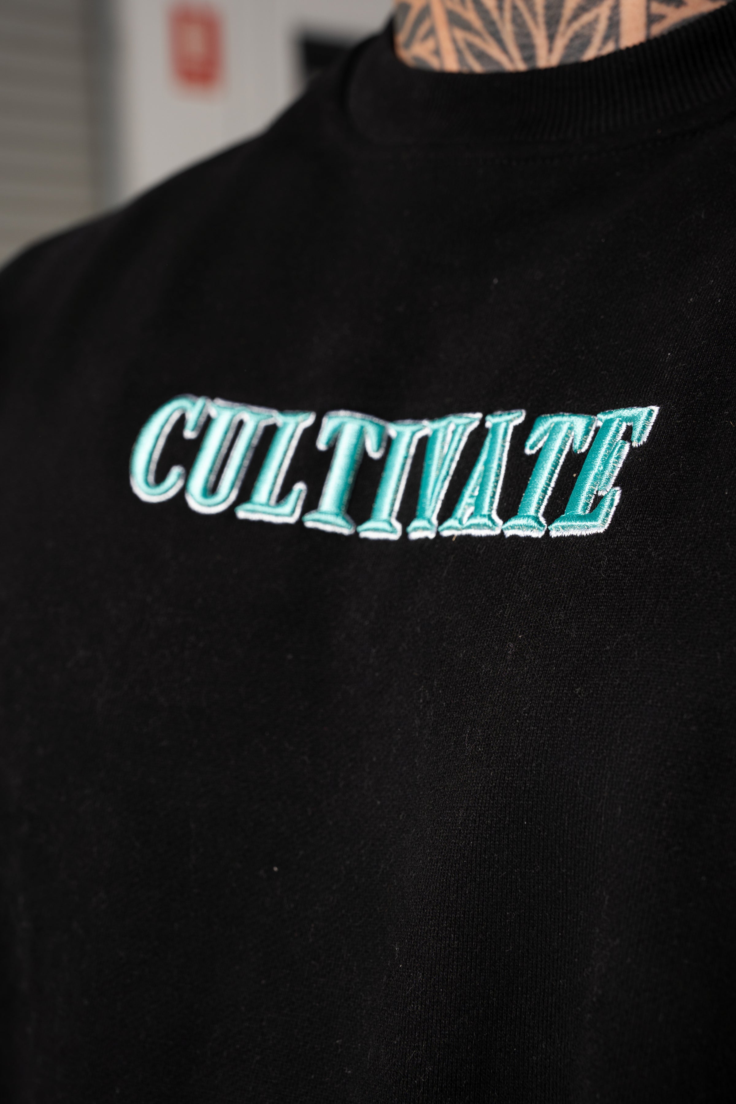 CULTIVATE  -BLACK ON TIFFANY BLUE